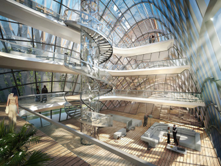 Illustration for article titled These Futuristic Villas Would Produce More Energy Than They Consume